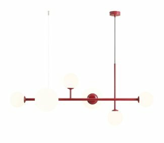 Żyrandol lampa klasyczna DIONE red VI 1092K15