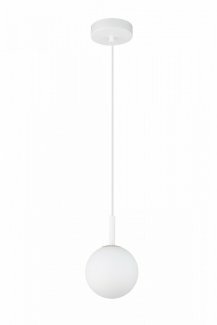 Nowoczesna lampa wisząca żyrandol szklany biały zwis GAMA I 33405